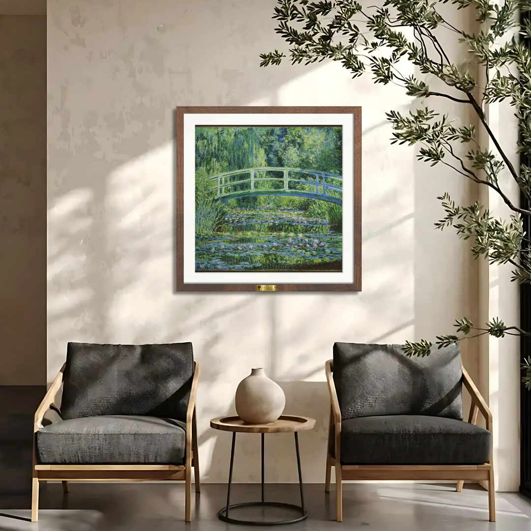 The Japanese Bridge by, Claude Monet Painting