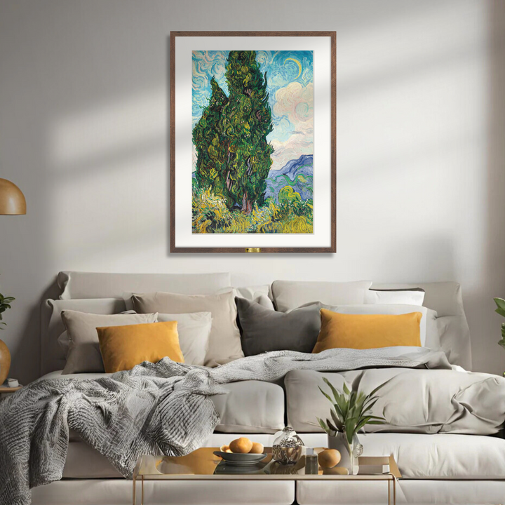 Cypress Trees by Vincent Van Gogh