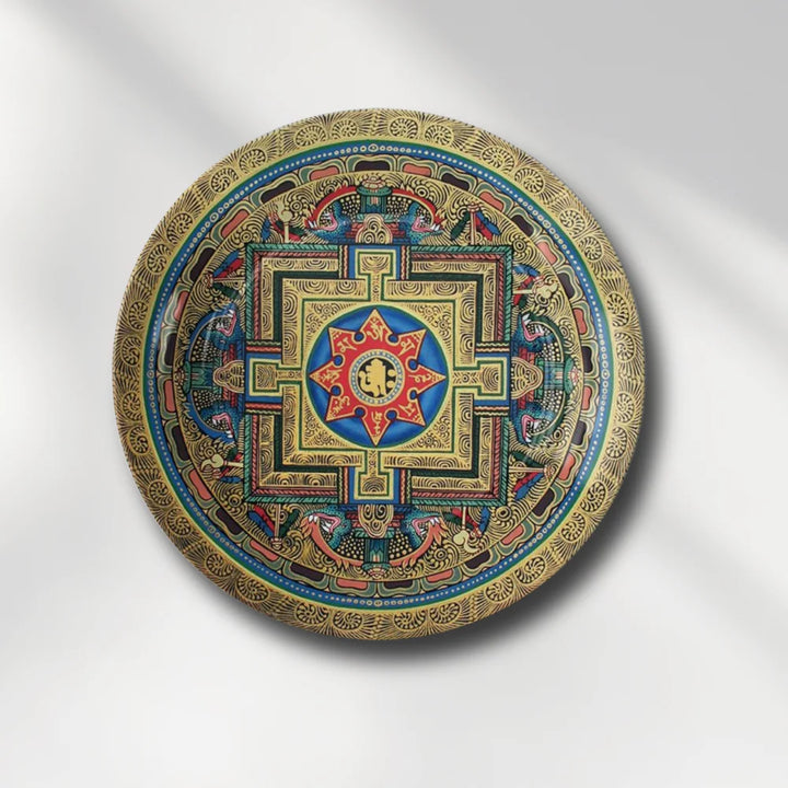 Tibetan Sacred Star Mandala Plate