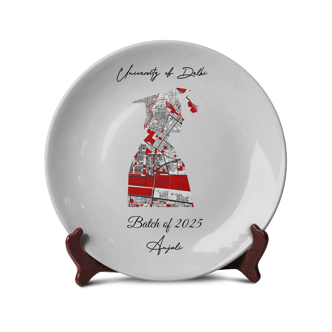Graduation Girl Personalized Street Map - Telinchi