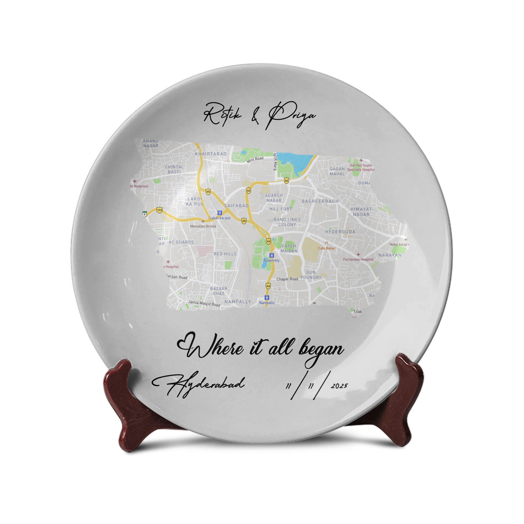 Where It All Began Personalized Street Map - Telinchi