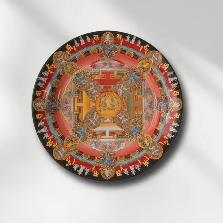 Tibetan Sacred Deity Mandala Plate