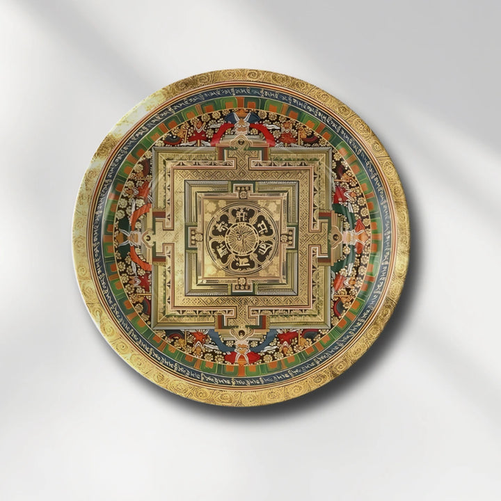 Tibetan Mandala Art Plate