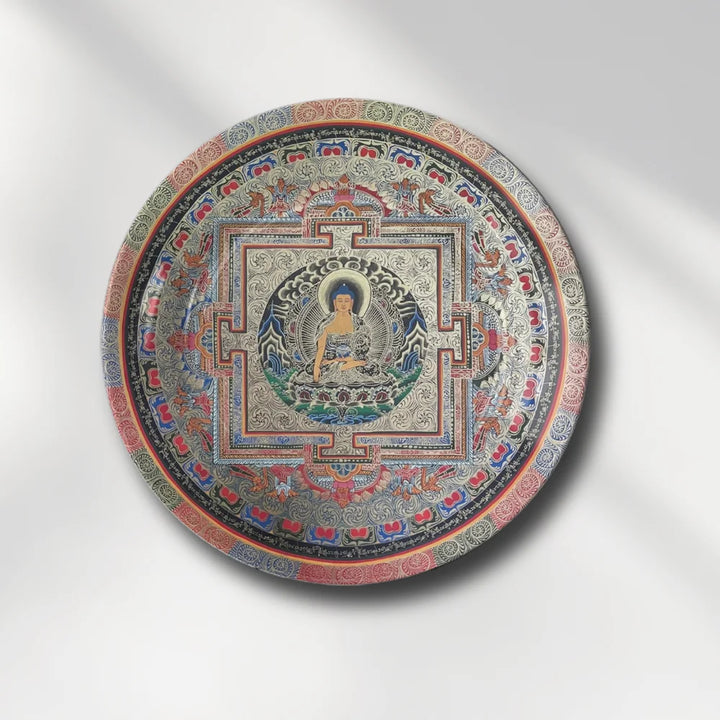 Tibetan Buddha Sacred Mandala Plate