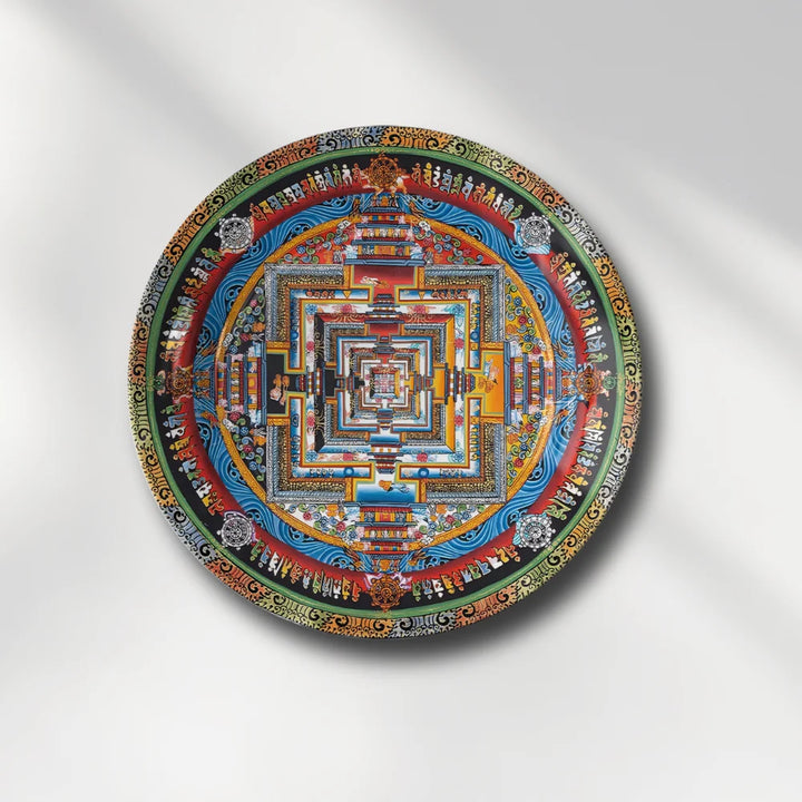 Tibetan Cosmic Mandala Art Plate
