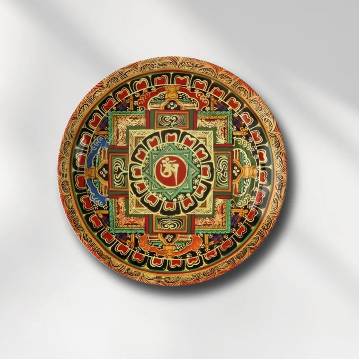 Tibetan Om Sacred Mandala Plate