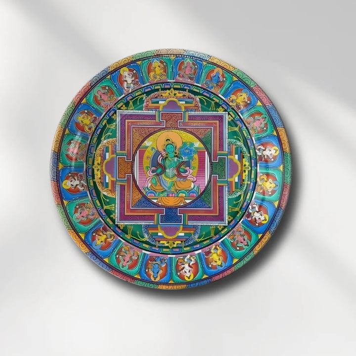 Tibetan Green Tara Mandala Plate