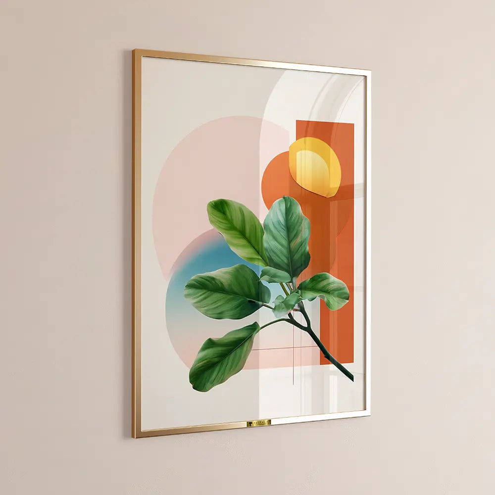 Botanical Leaf Abstract Wall Art