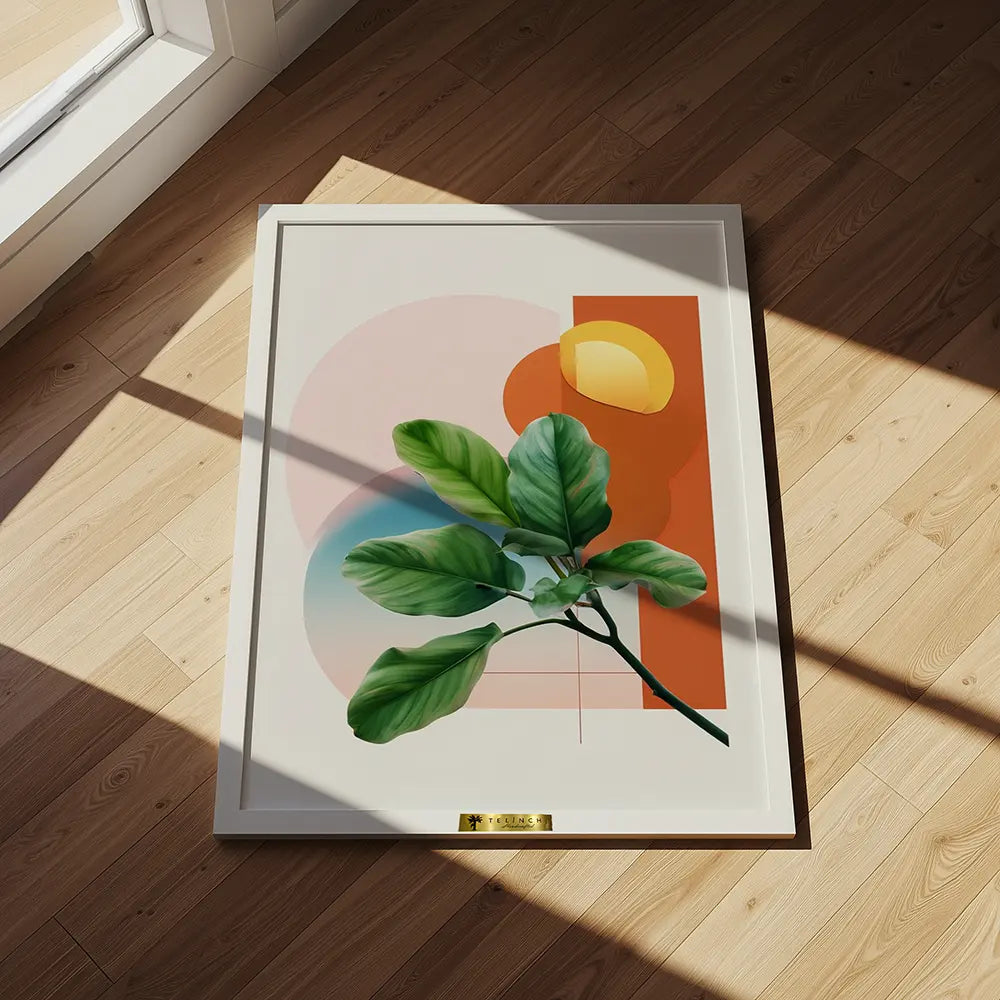 Botanical Leaf Abstract Wall Art