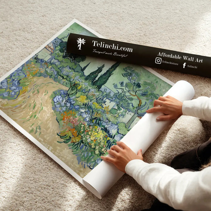 Garden with Flowering Trees by Vincent Van Gogh