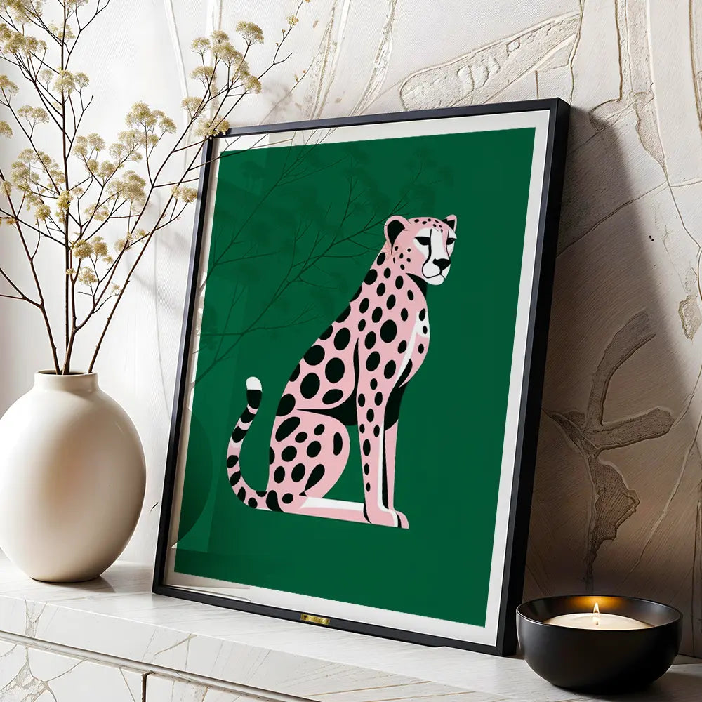 Pink Cheetah Art