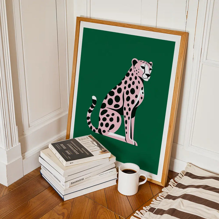 Pink Cheetah Art