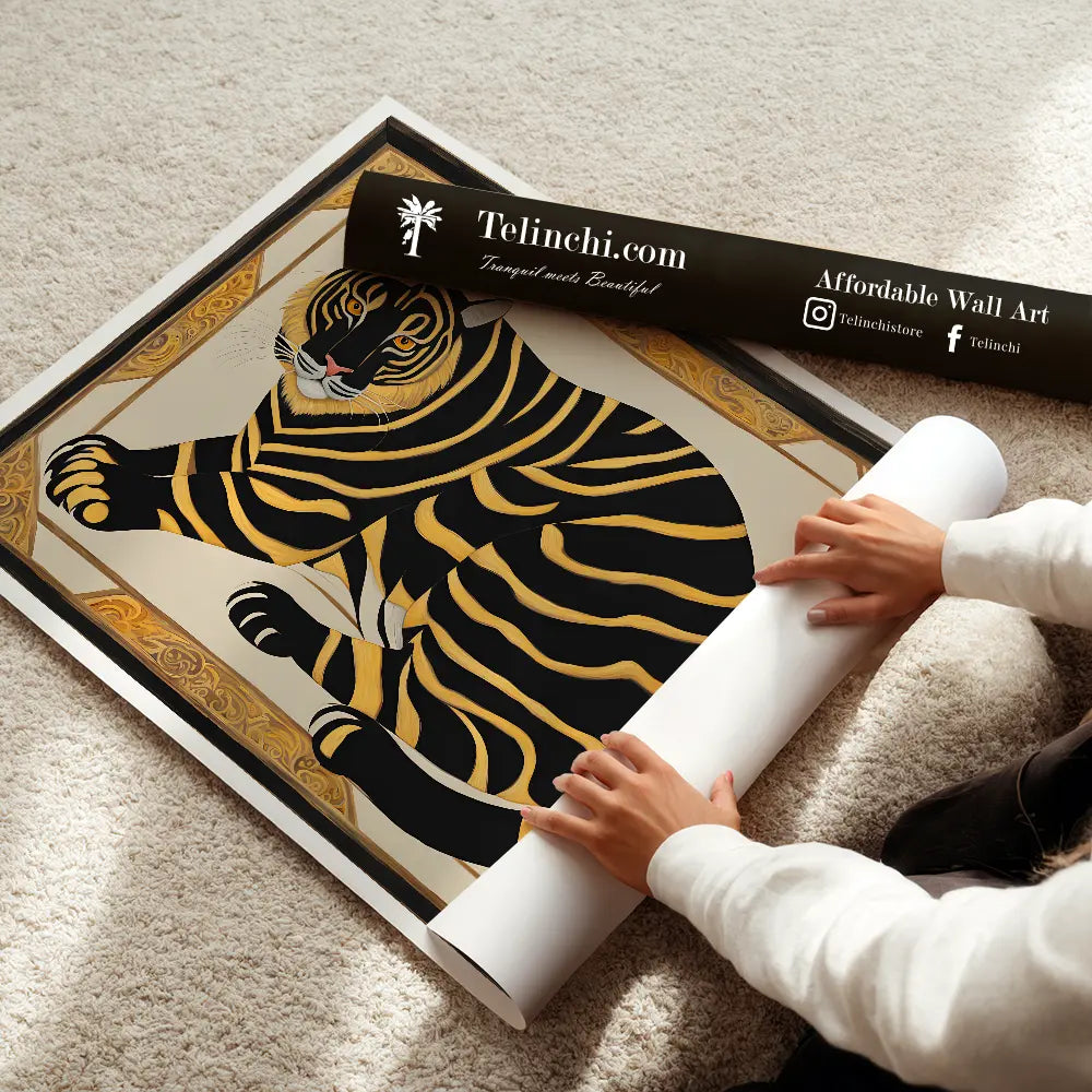 Golden Stripes Elegance