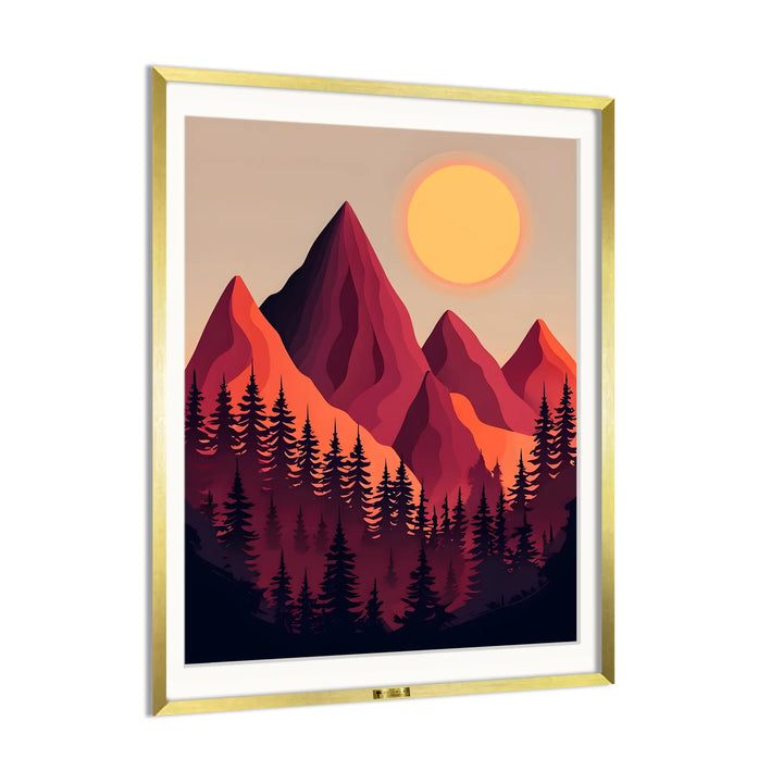 Sunrise Over Peaks