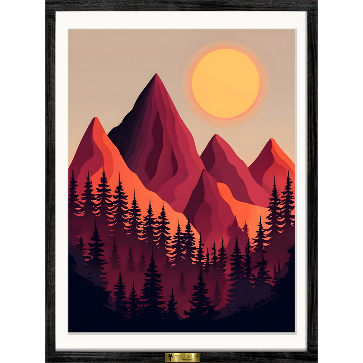 Sunrise Over Peaks