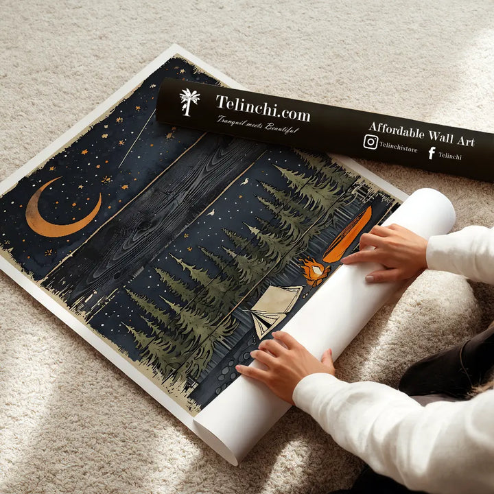 Starry Forest Night