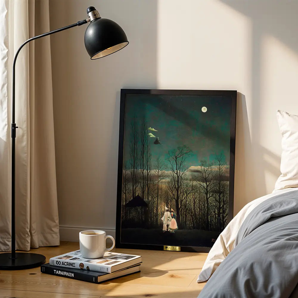 The Walk in Moonlight by Henri Rousseau