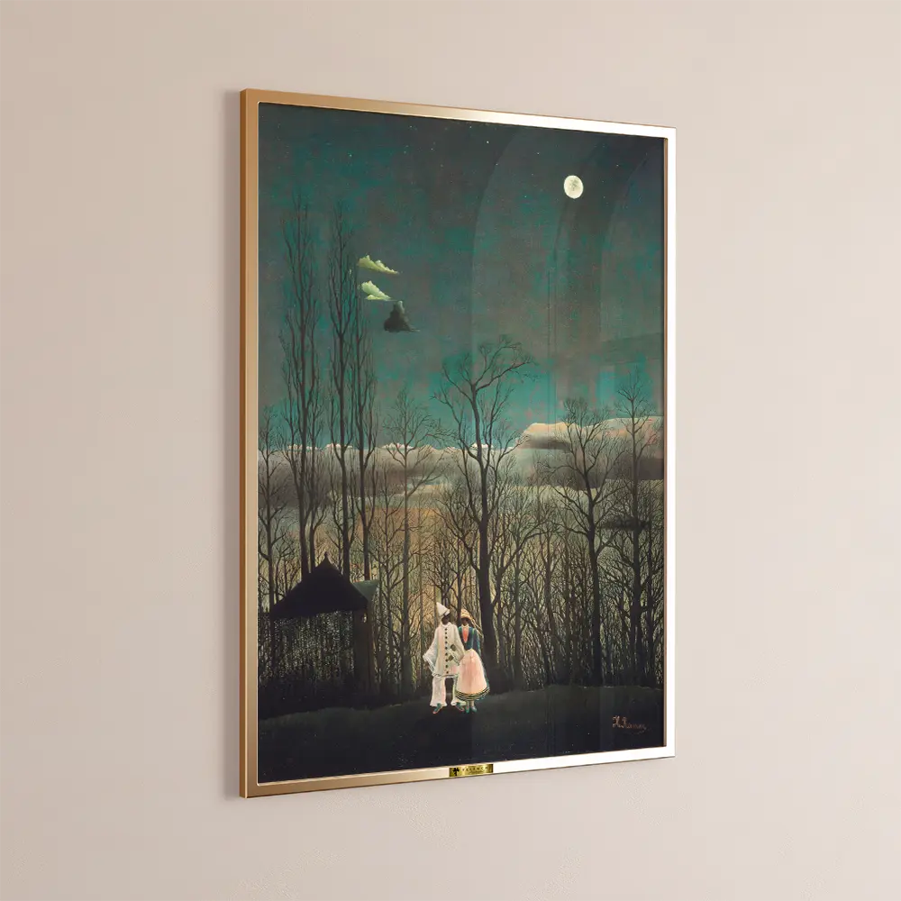 The Walk in Moonlight by Henri Rousseau