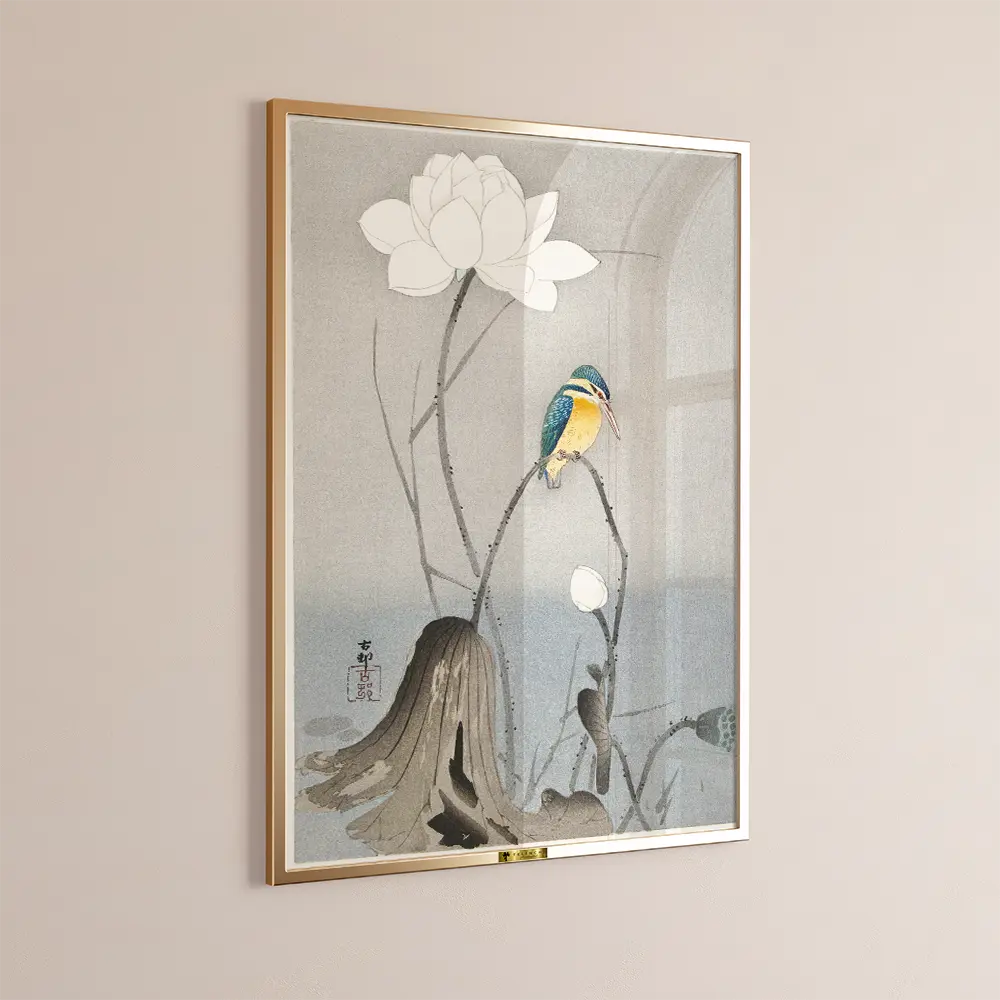 Kingfisher & Lotus