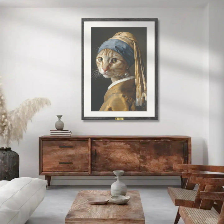 Feline with Pearl