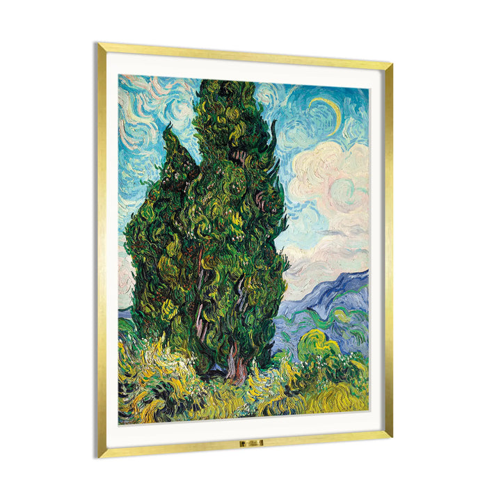 Cypress Trees by Vincent Van Gogh