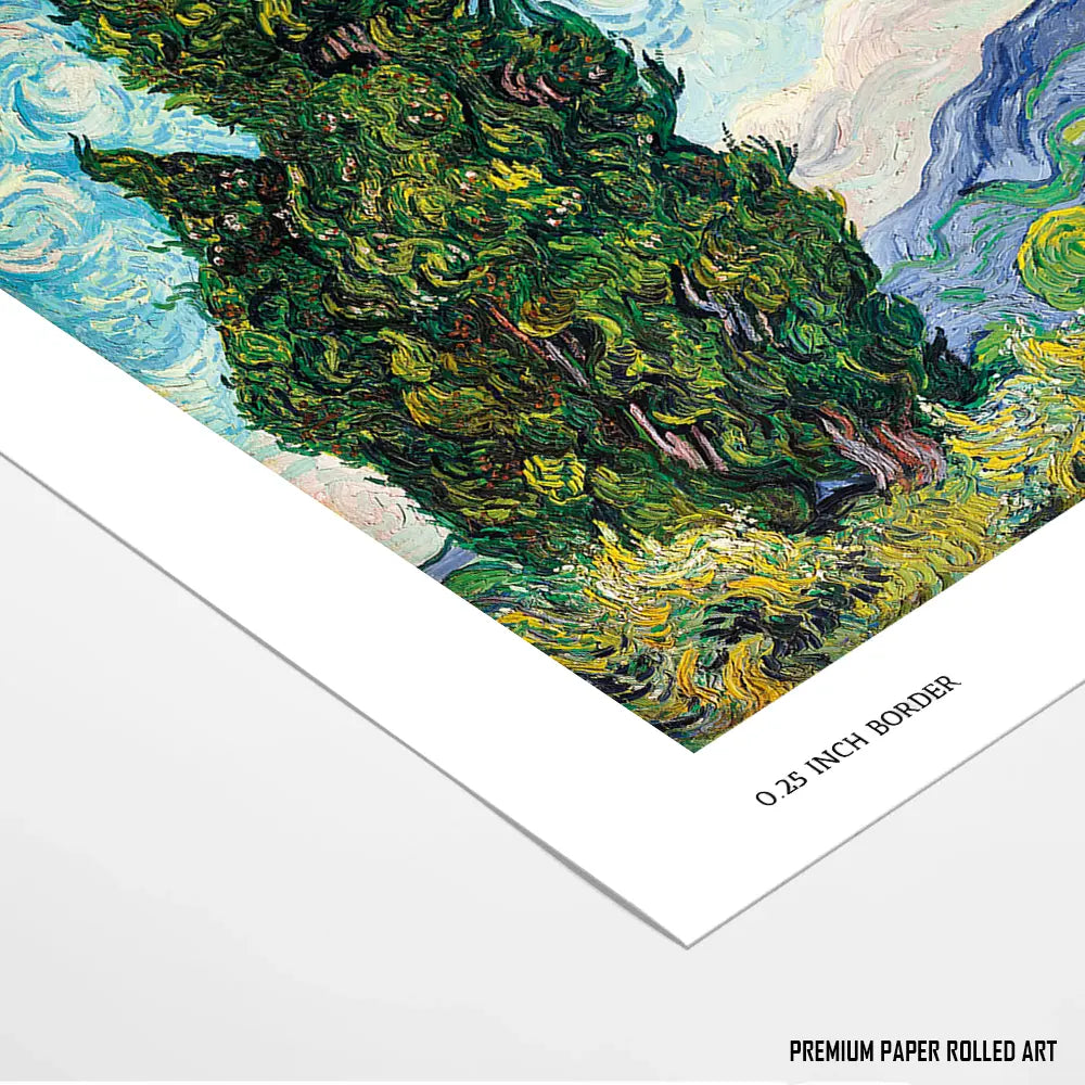 Cypress Trees by Vincent Van Gogh