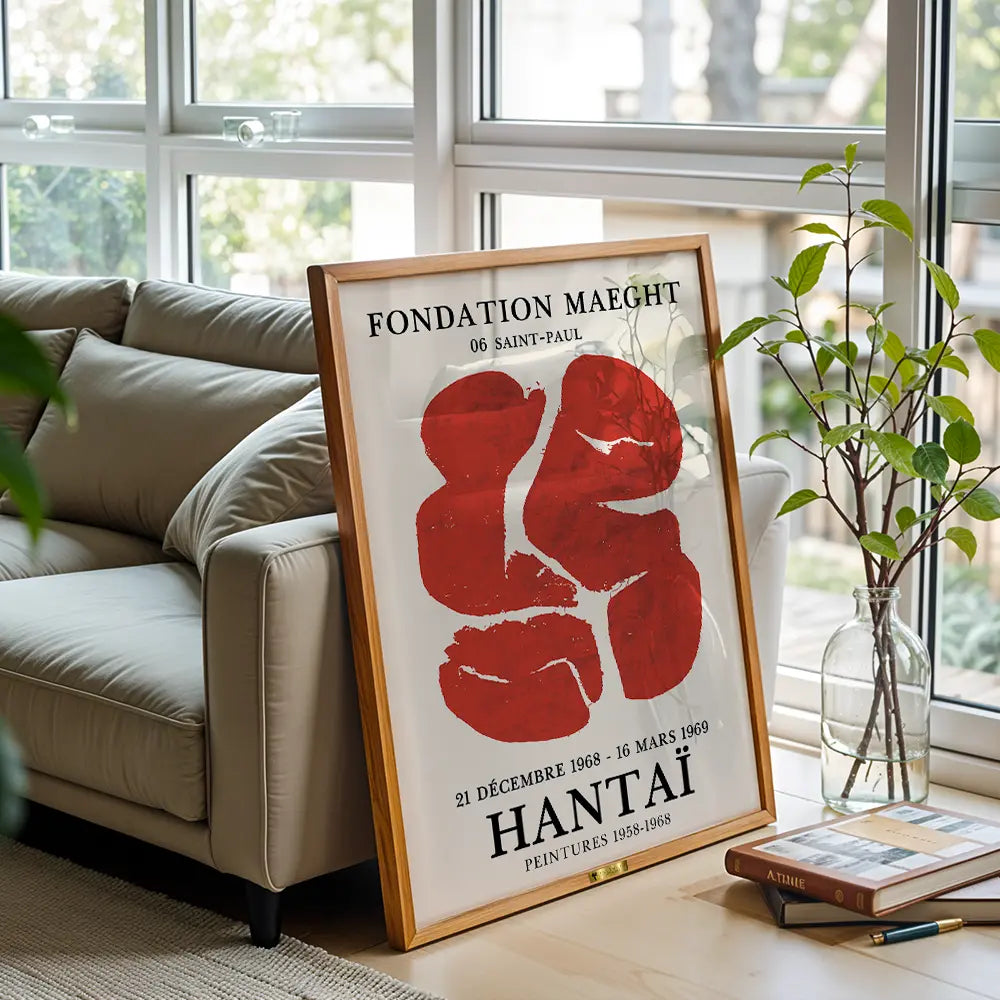 Red Abstract by Simon Hantaï