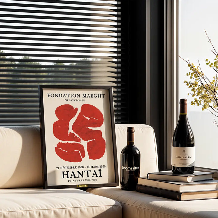 Red Abstract by Simon Hantaï