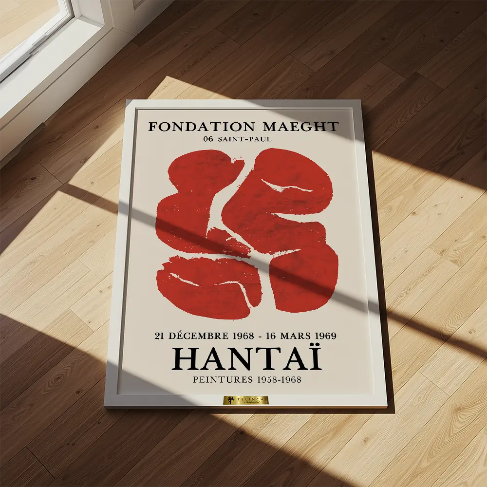 Red Abstract by Simon Hantaï