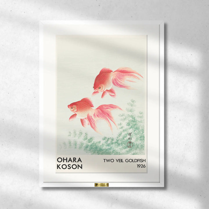 Two Veil Goldfish by Ohara Koson