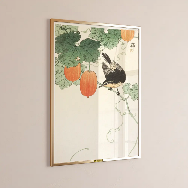 Bird and Gourds by Ohara Koson - Telinchi
