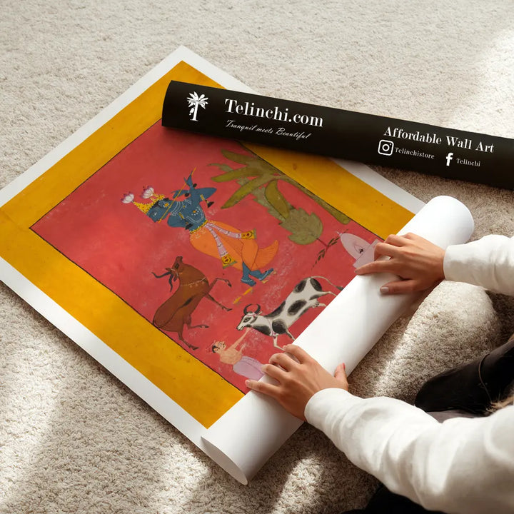 Lord Krishna Playing the Flute