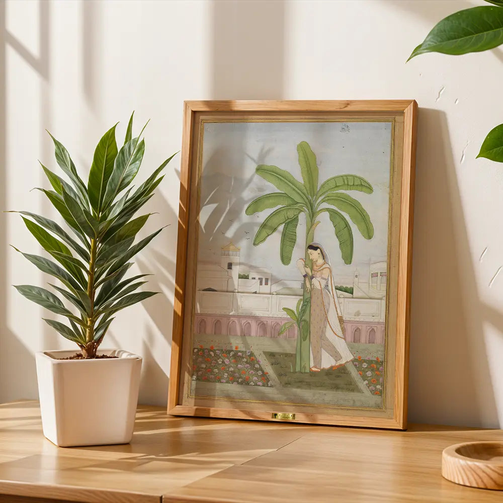 Lady by a Banana Tree
