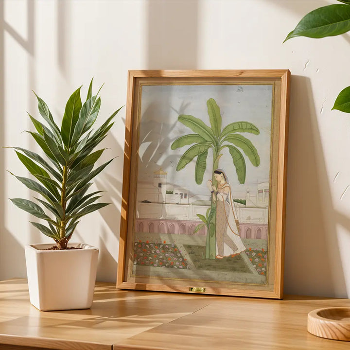 Lady by a Banana Tree