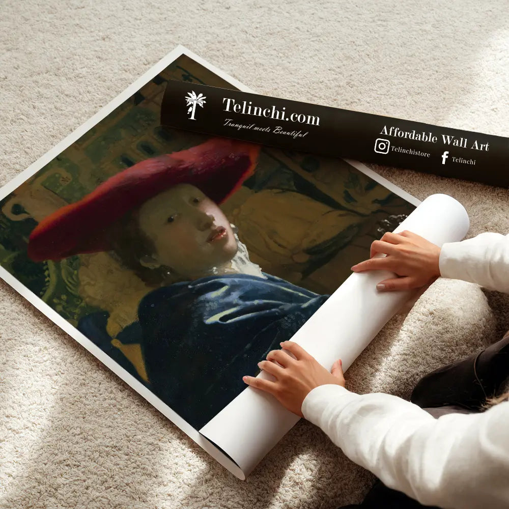 Girl with the Red Hat by Johannes Vermeer