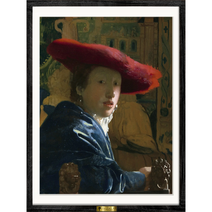 Girl with the Red Hat by Johannes Vermeer