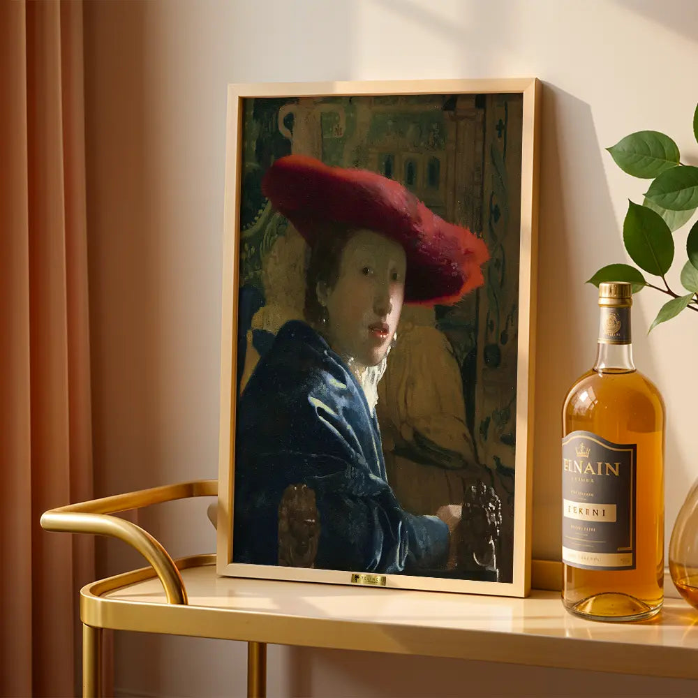 Girl with the Red Hat by Johannes Vermeer