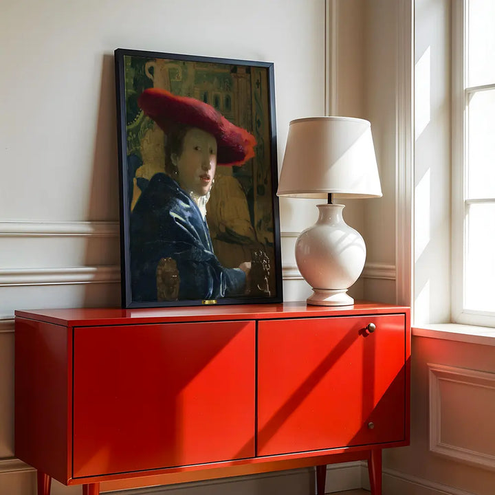 Girl with the Red Hat by Johannes Vermeer
