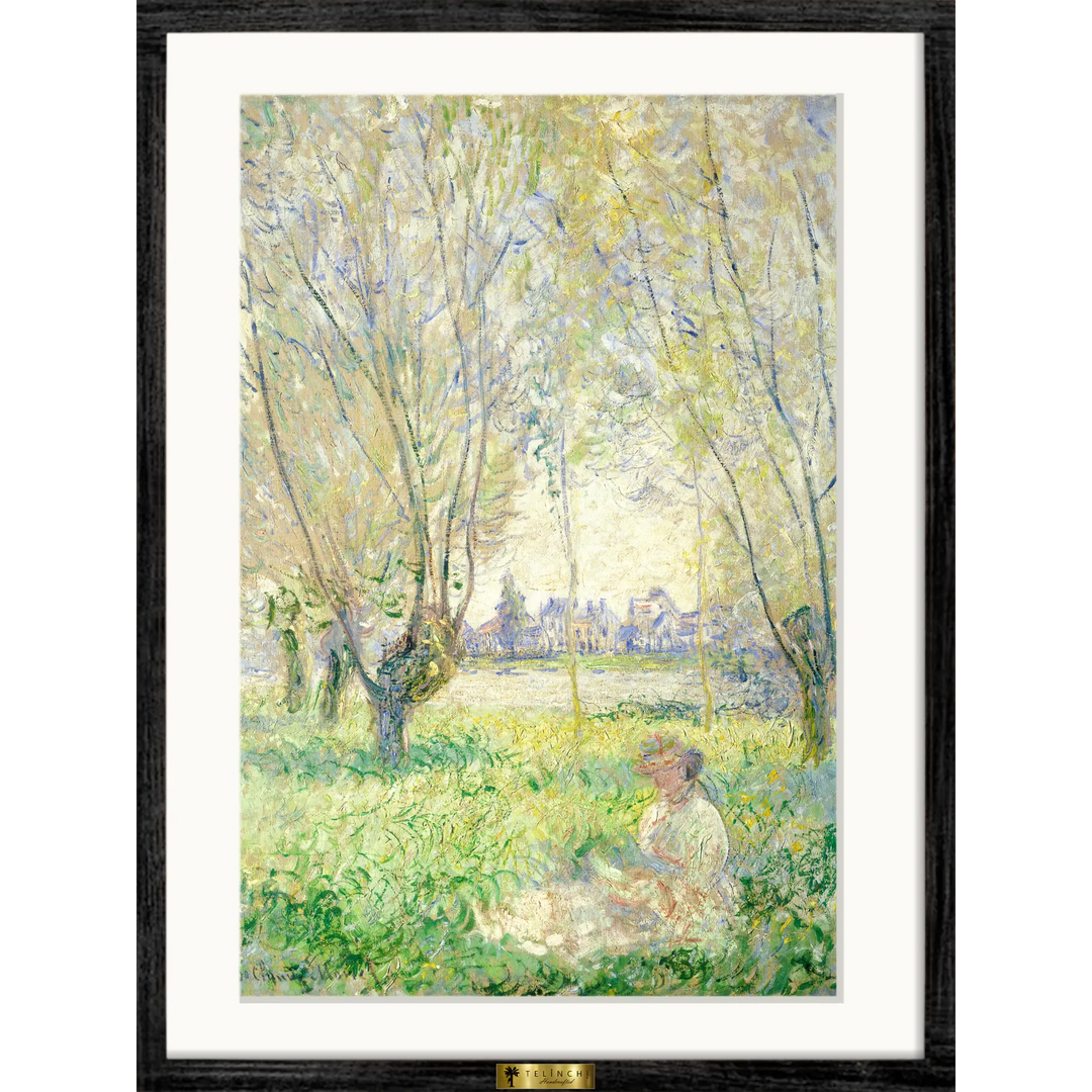 Pastoral Whispers by, Claude Monet Painting