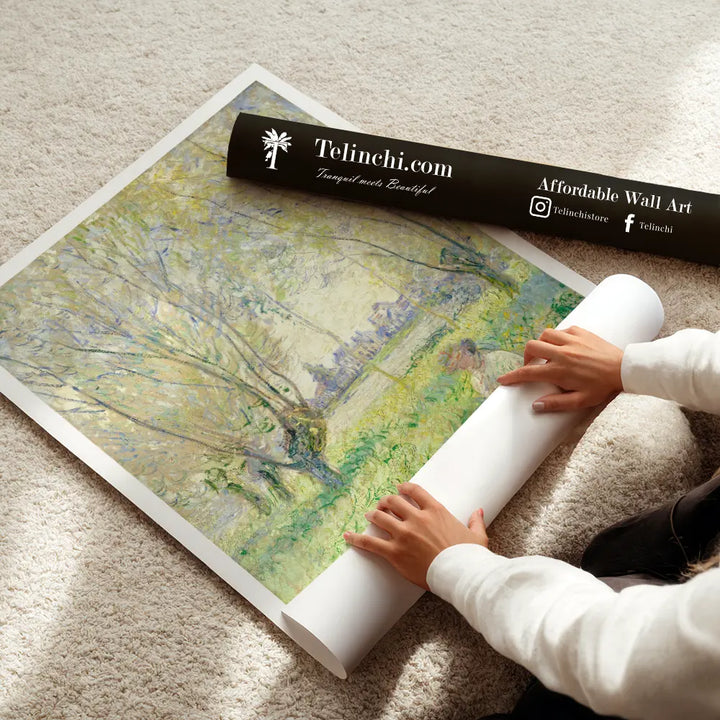 Pastoral Whispers by, Claude Monet Painting