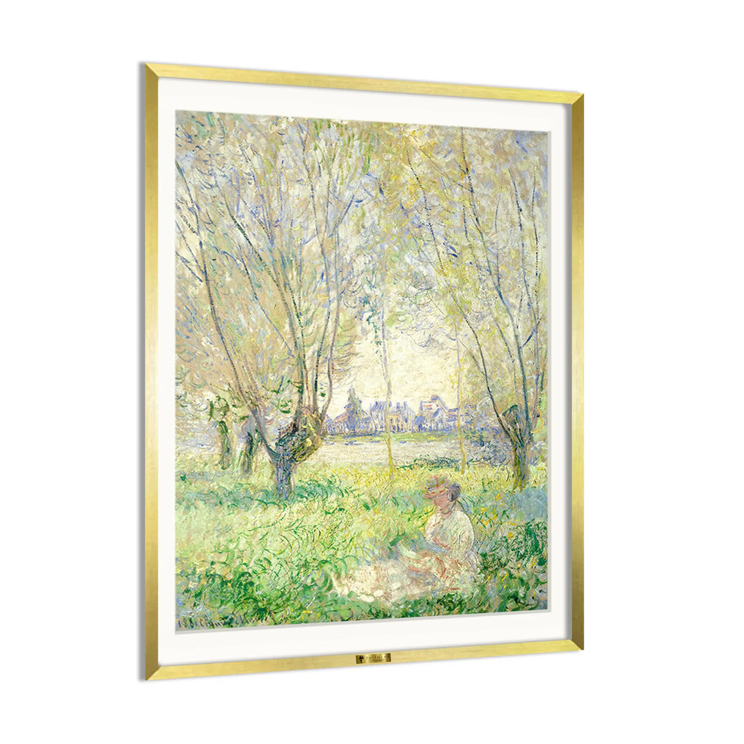 Pastoral Whispers by, Claude Monet Painting
