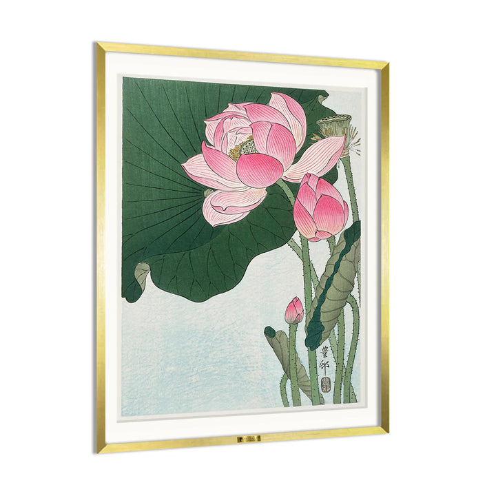 Lotus Elegance by Ohara Koson