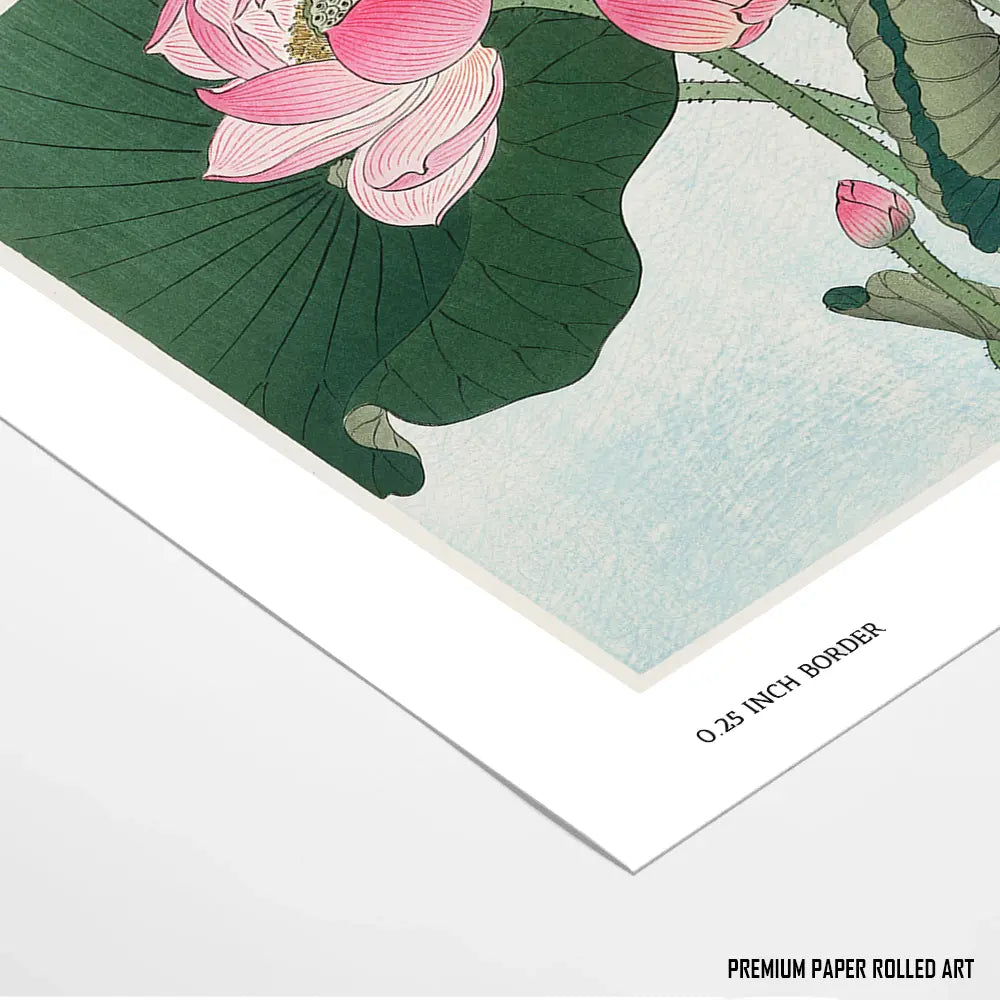 Lotus Elegance by Ohara Koson