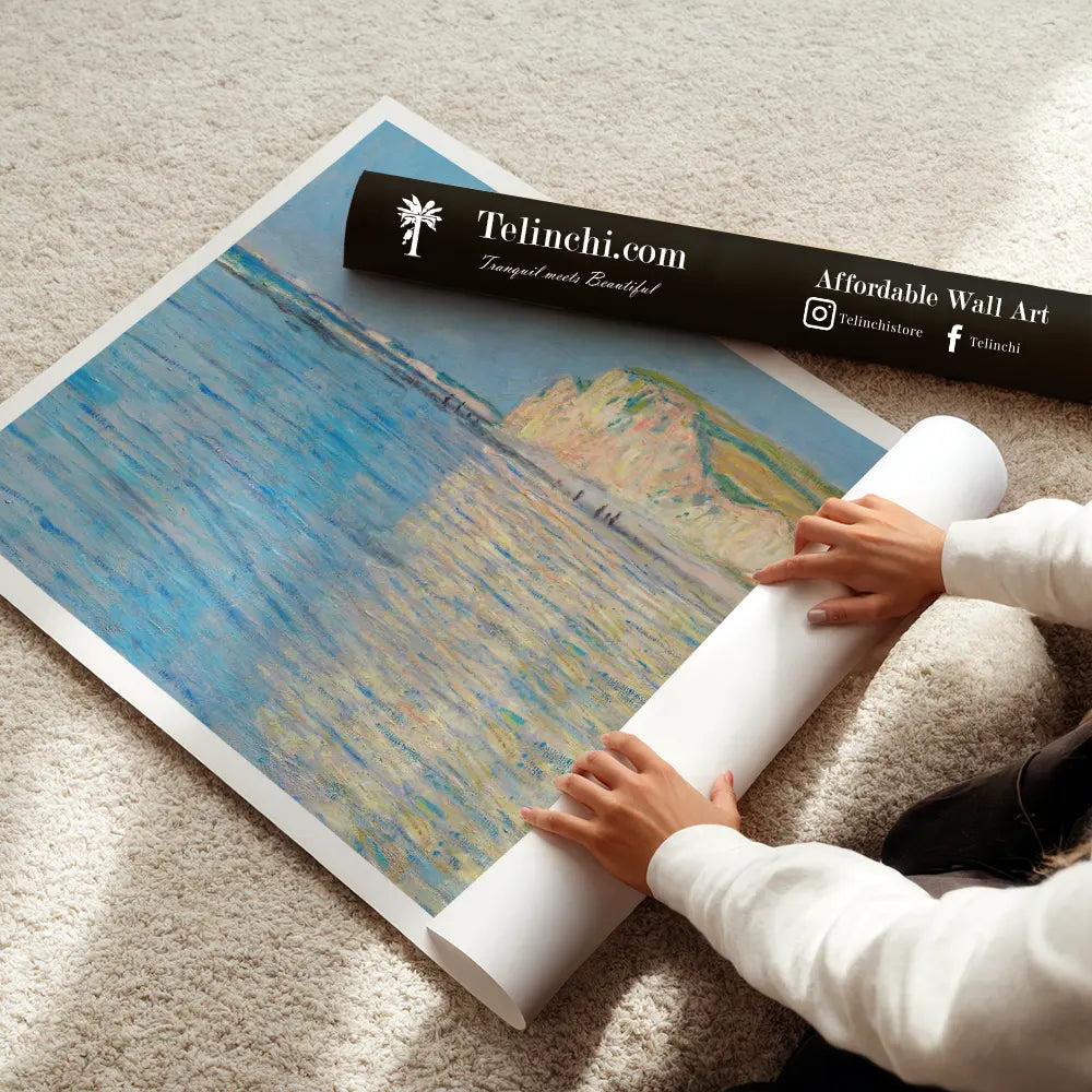 Low Tide at Pourville by Claude Monet