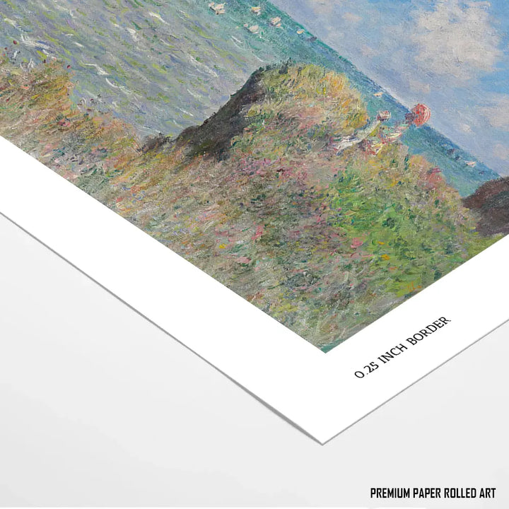 The Cliff Walk at Pourville by, Claude Monet Art Painting