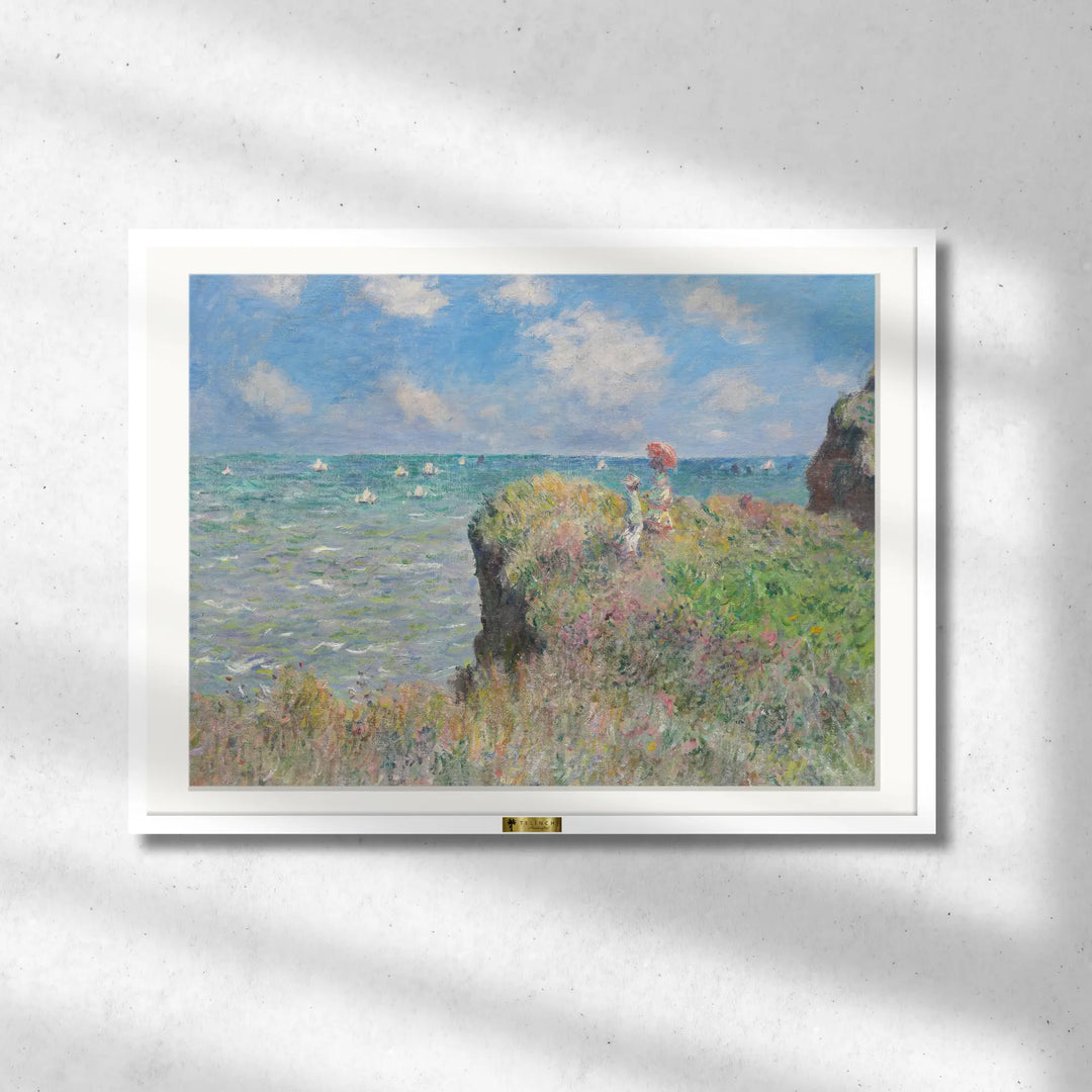 The Cliff Walk at Pourville by, Claude Monet Art Painting