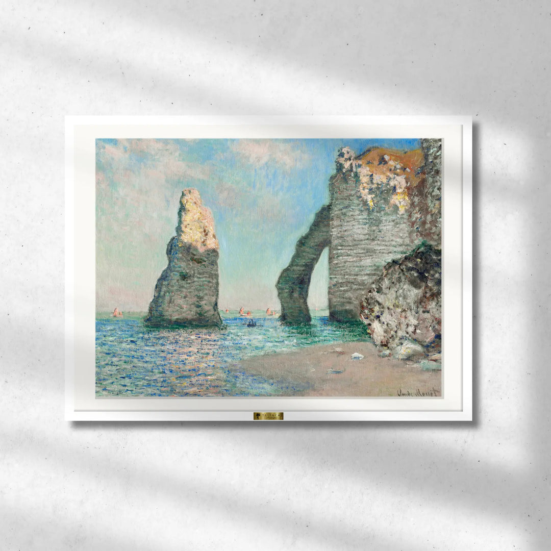 The Cliff by, Claude Monet Painting