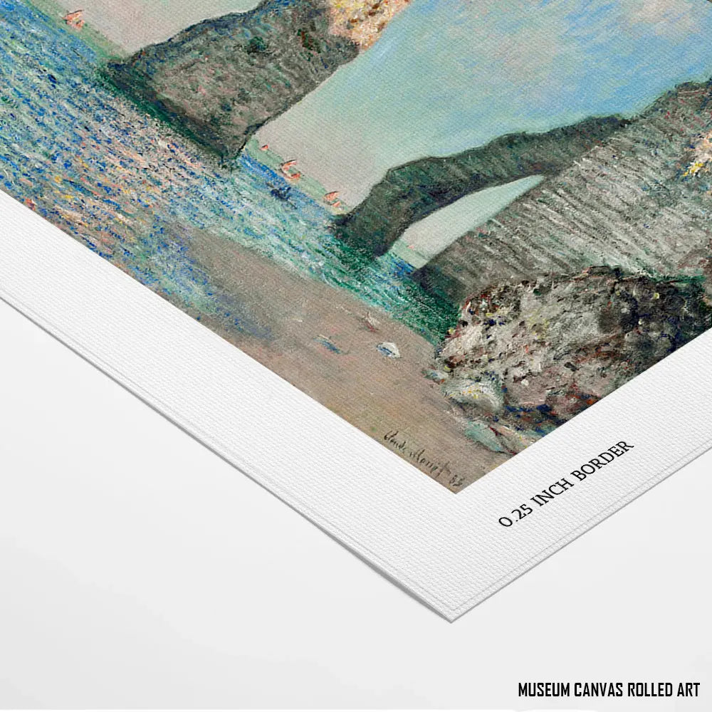 The Cliff by, Claude Monet Painting