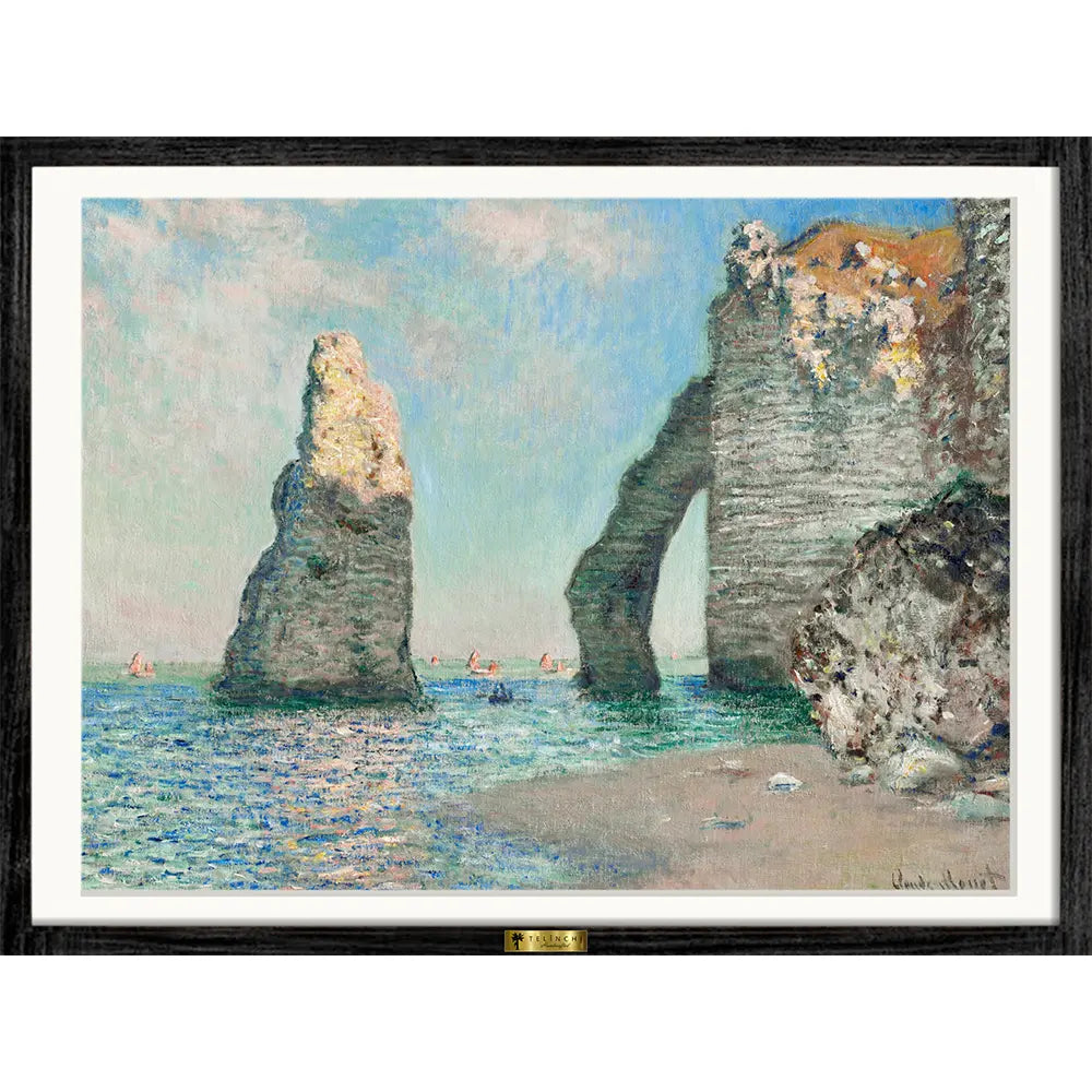 The Cliff by, Claude Monet Painting