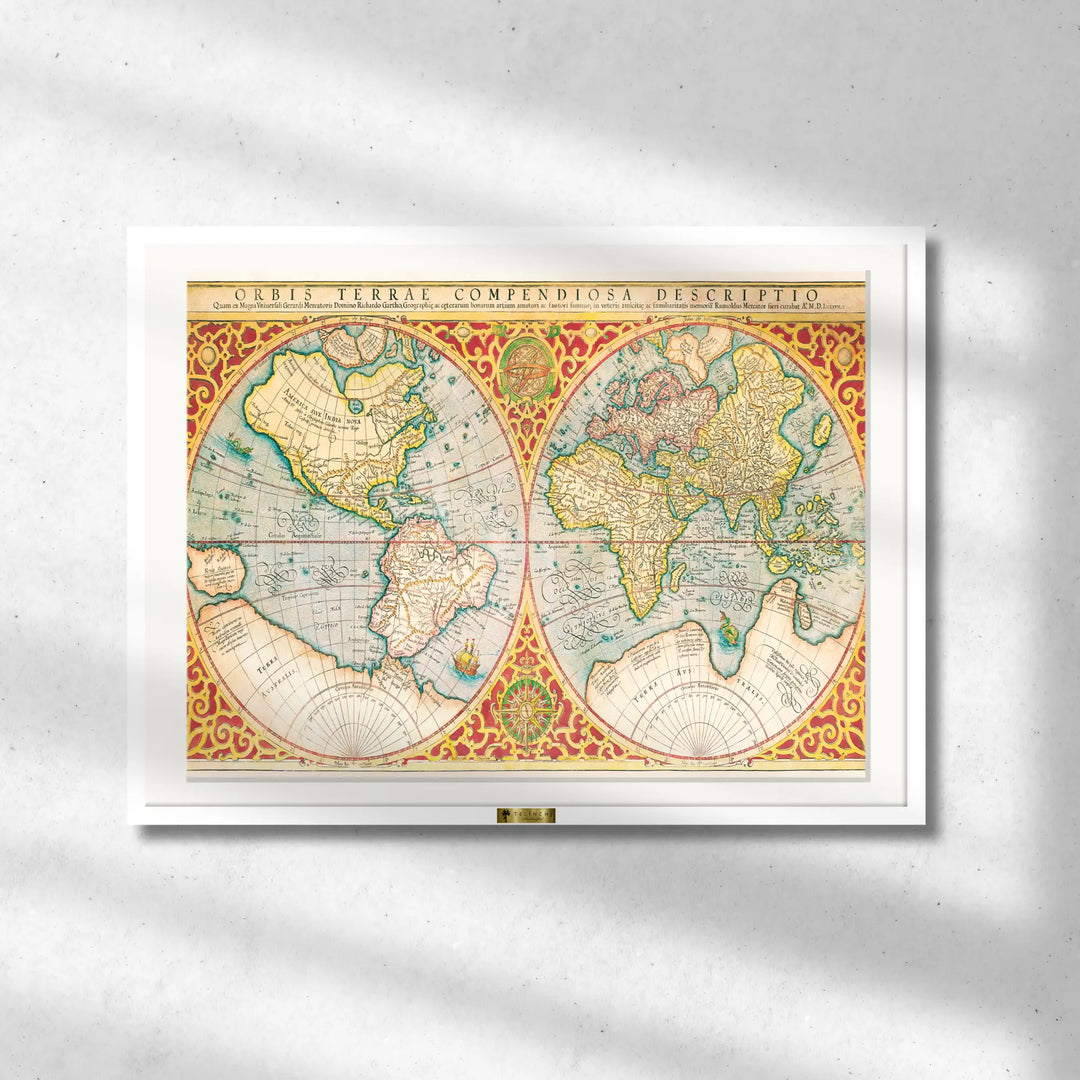 Vintage World Map by Frederick de Wit